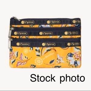LeSportsac 3-zip Cosmetic Pouch